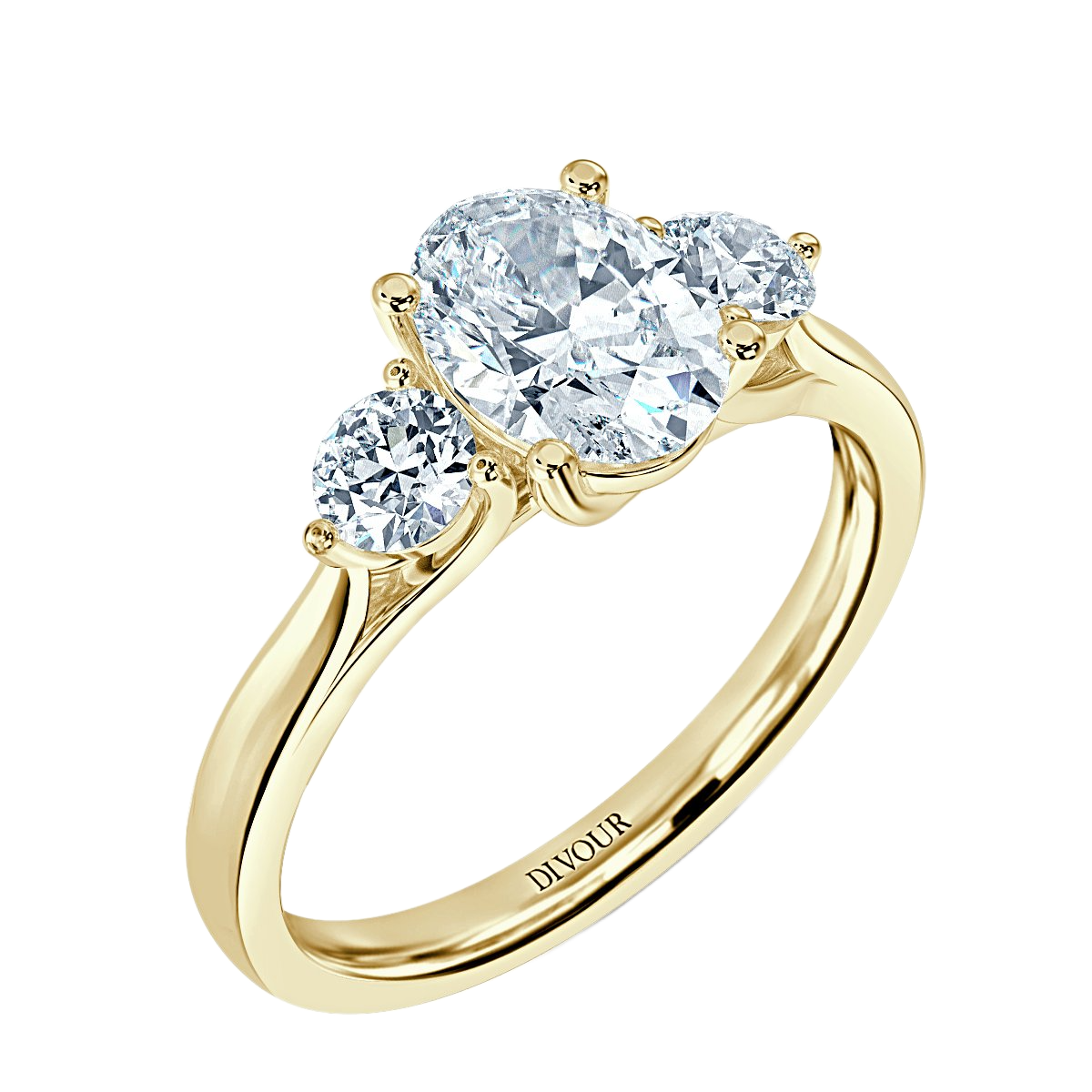 Oval With Round Trilogy Ring