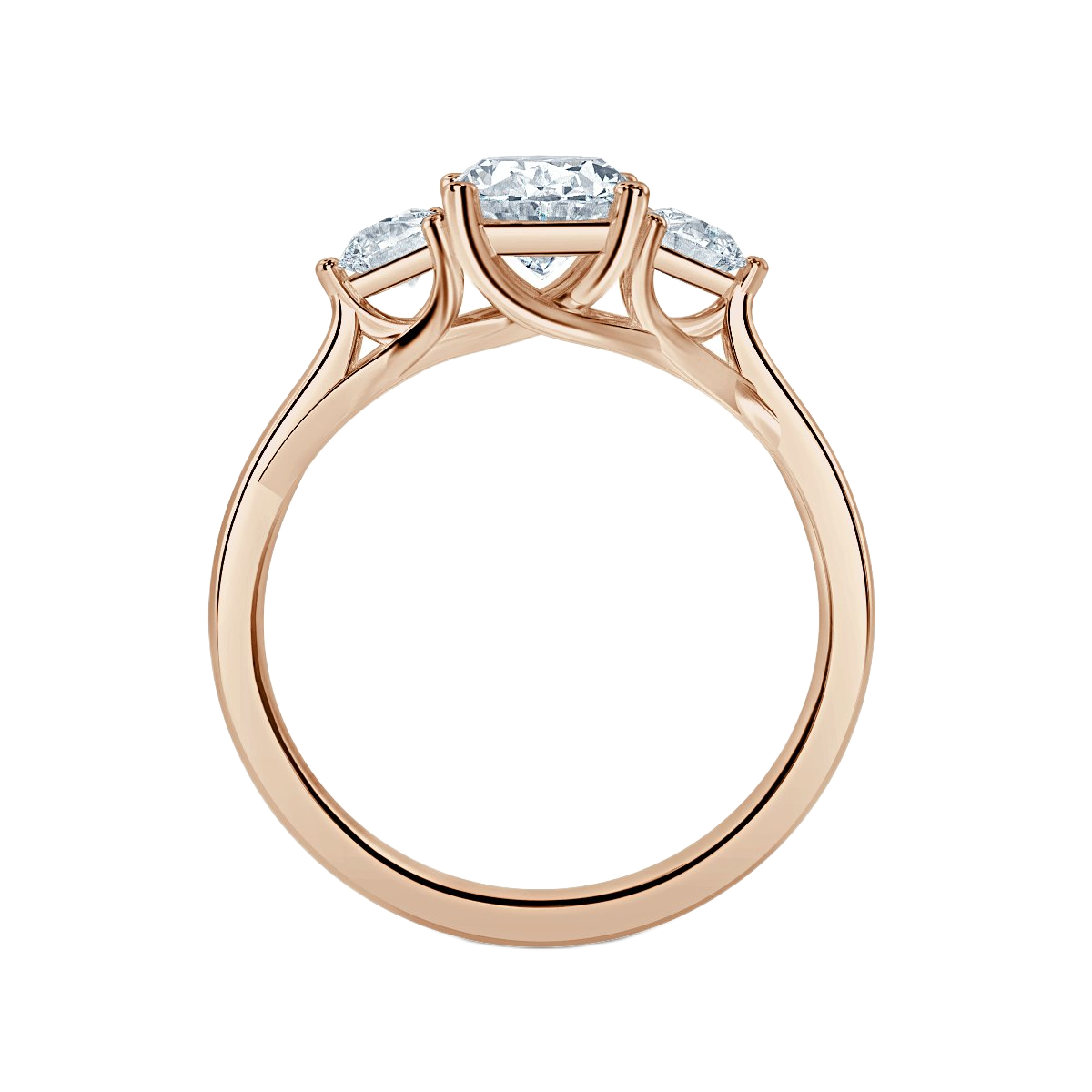 Oval With Round Trilogy Ring