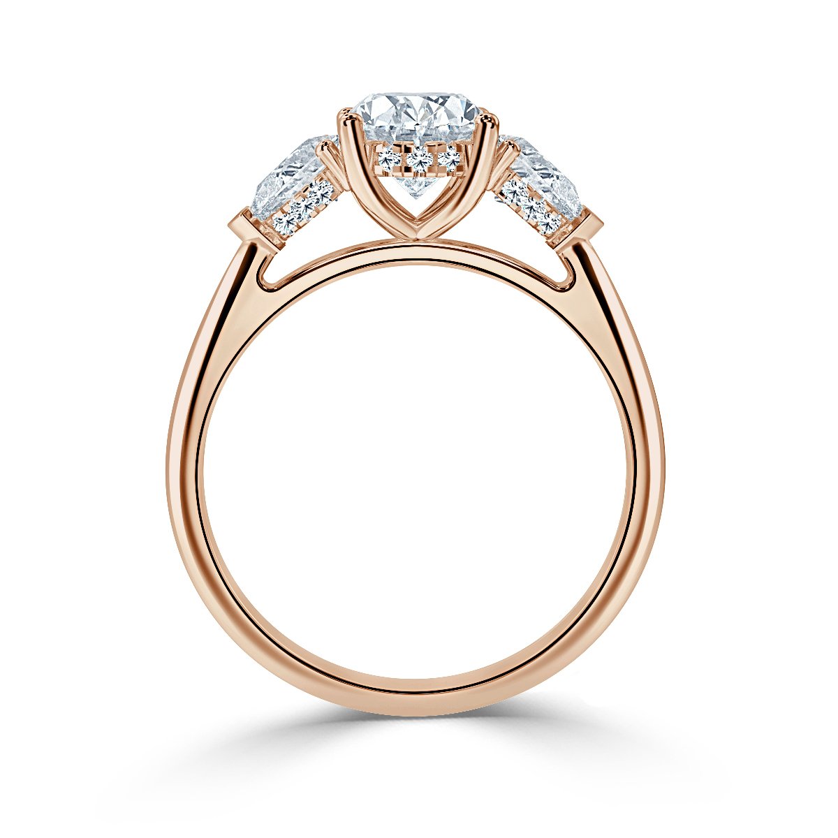 Oval With Pear Shape Trilogy Ring