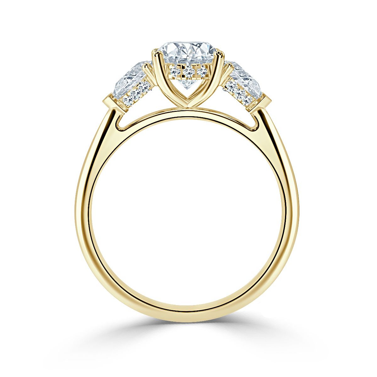 Oval With Pear Shape Trilogy Ring