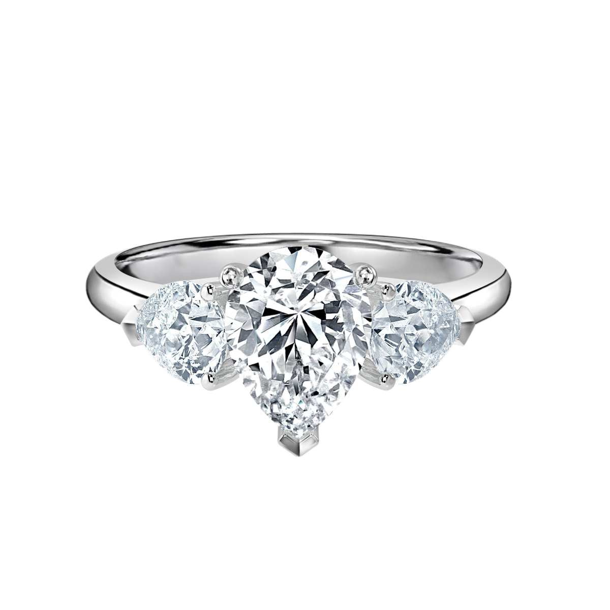 Pear Shape With Pear Trilogy Ring