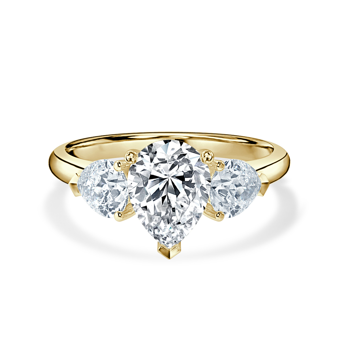 Pear Shape With Pear Trilogy Ring