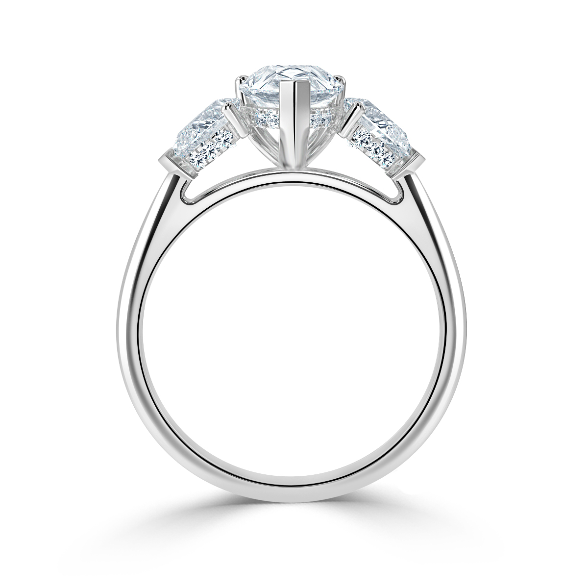 Pear Shape With Pear Trilogy Ring