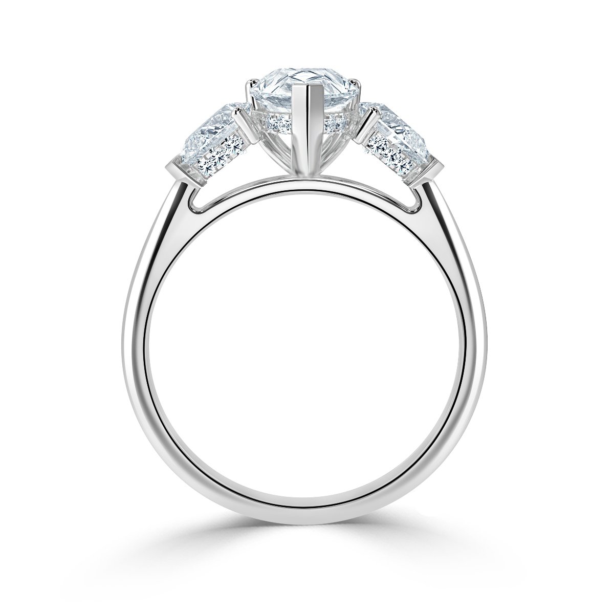 Pear Shape With Pear Trilogy Ring