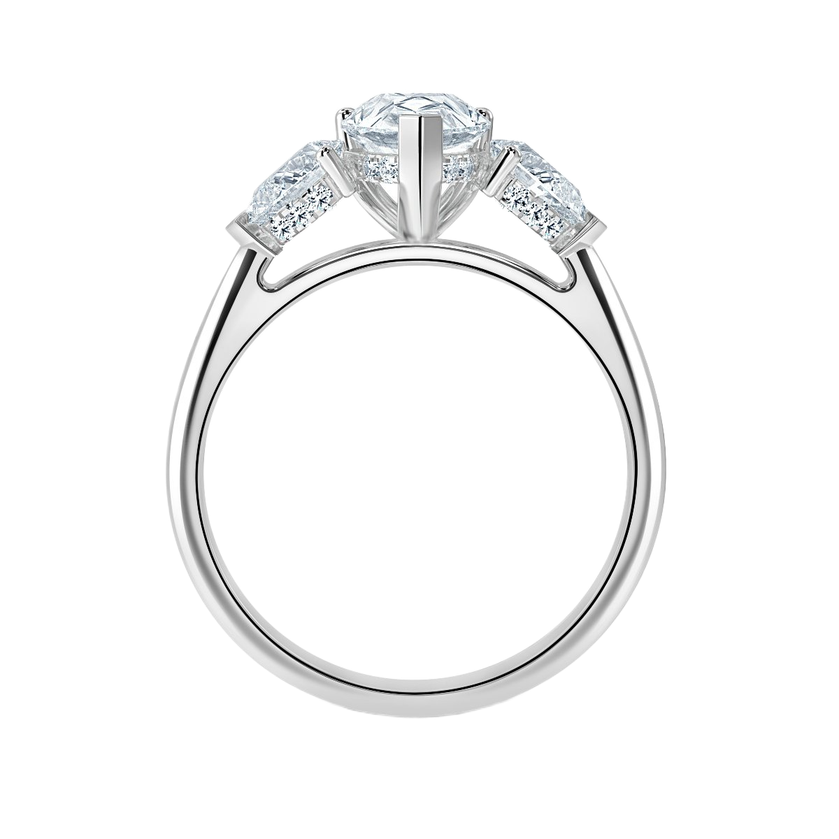 Pear Shape With Pear Trilogy Ring