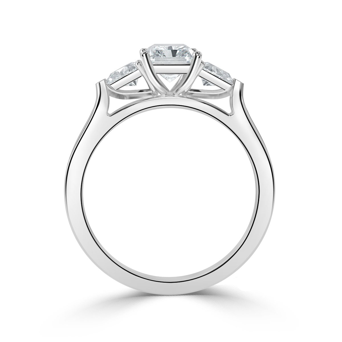 Radiant With Pear Shape Trilogy Ring