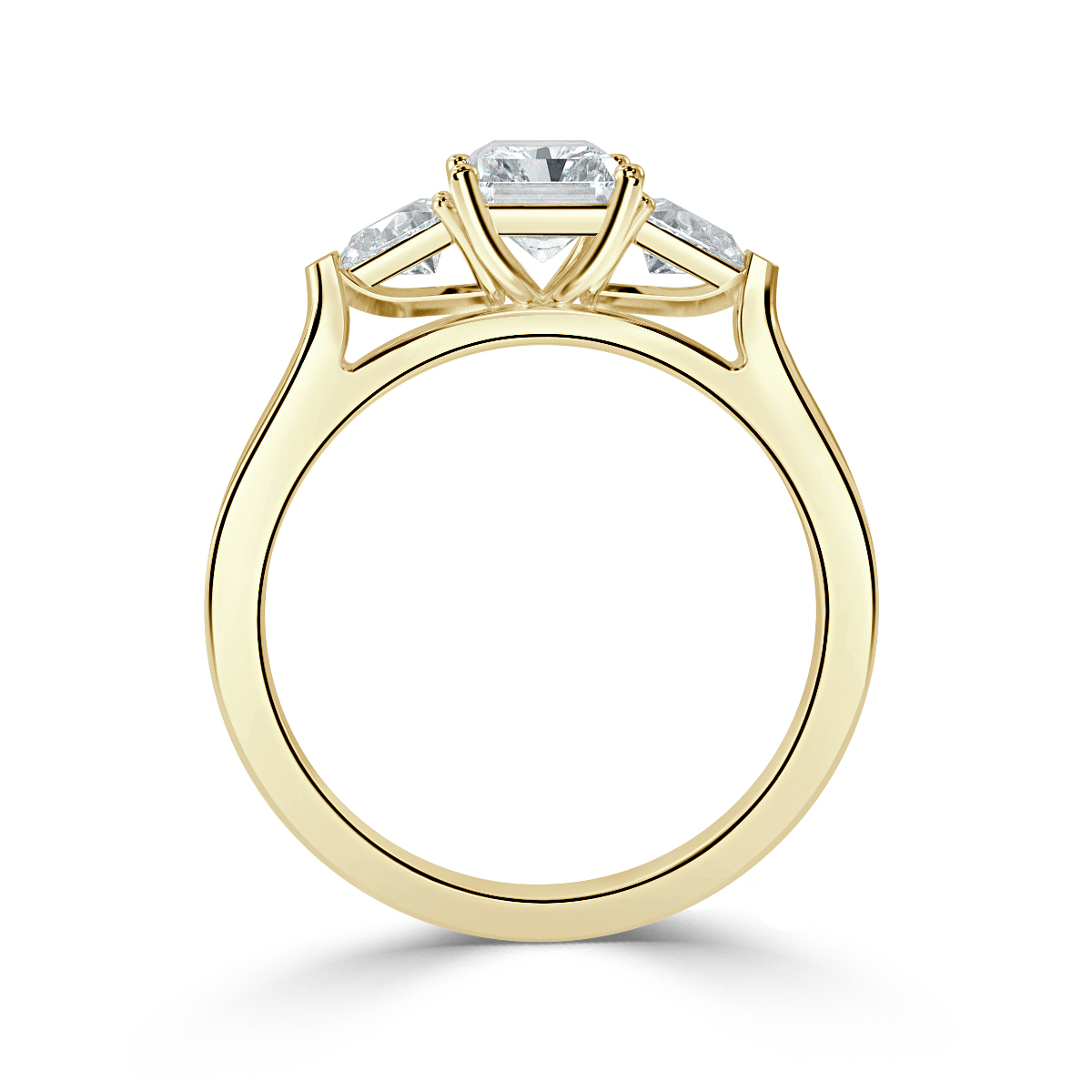 Radiant With Pear Shape Trilogy Ring