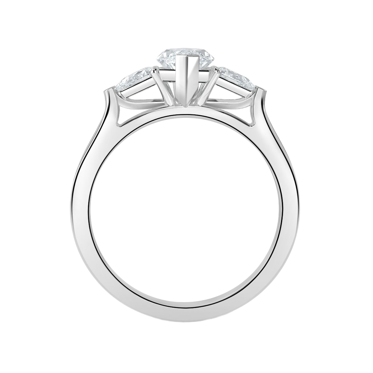 Marquise With Pear Shape Trilogy Ring